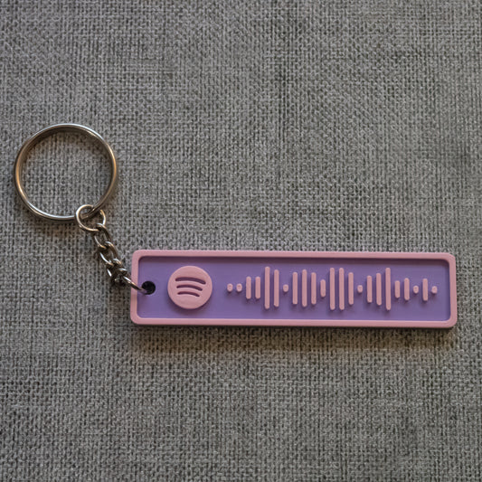 Custom Spotify Code Keyring | Personalized Song, Album, Playlist | Made in the UK