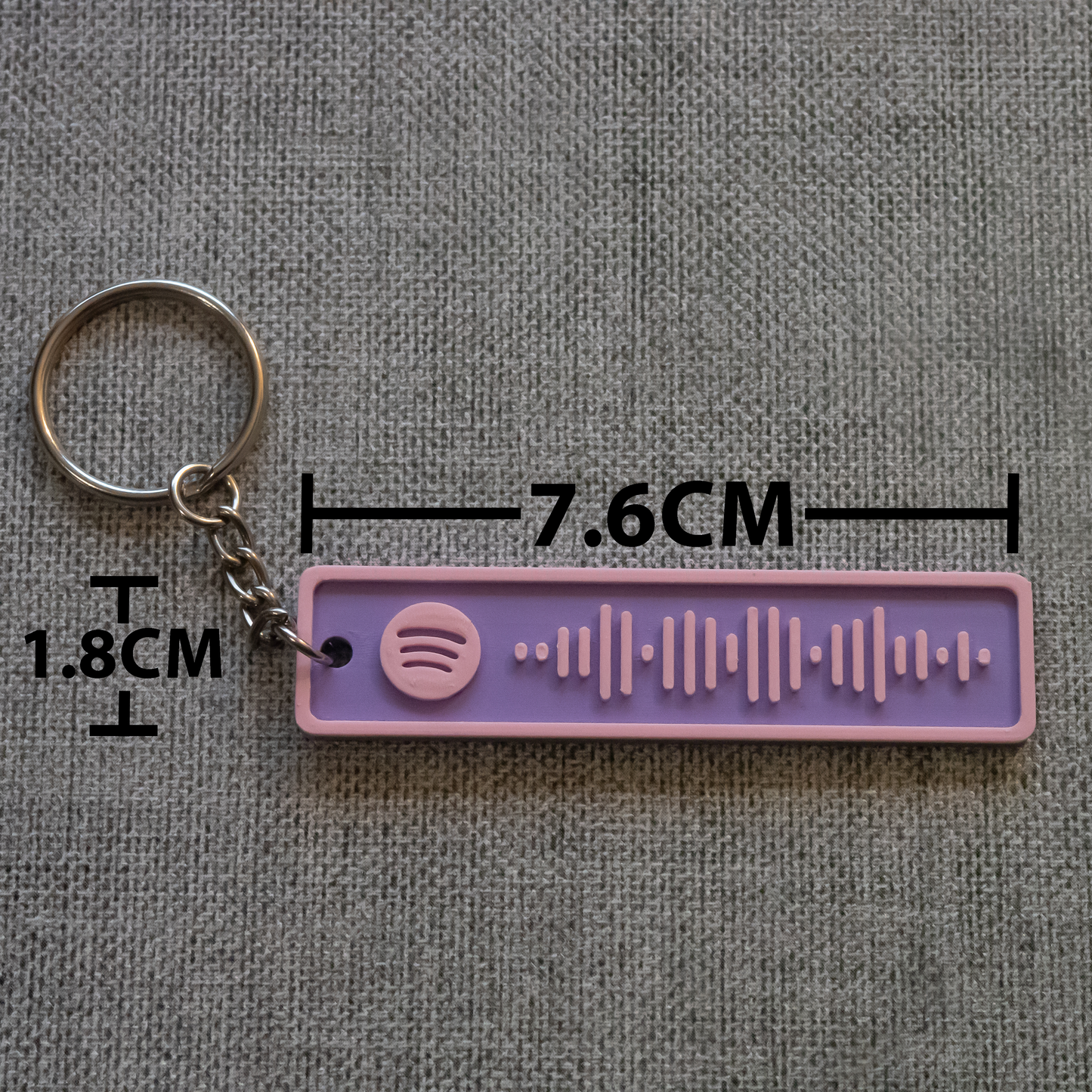 Custom Spotify Code Keyring | Personalized Song, Album, Playlist | Made in the UK