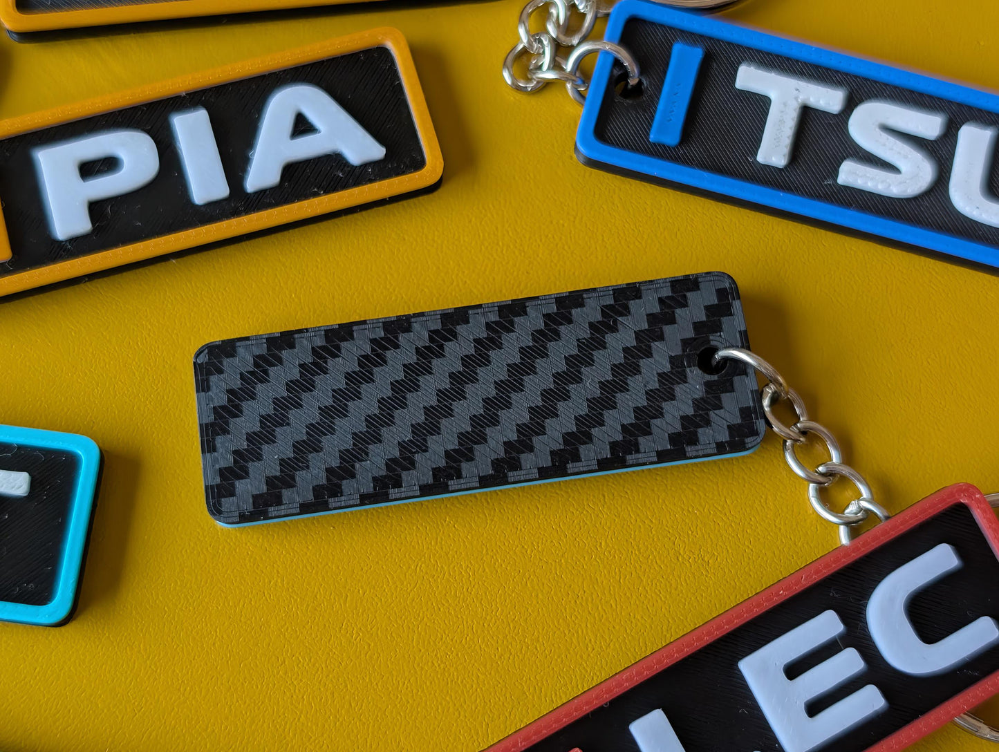 Personalized F1 Keychain: 3D Printed Racing Bag Charm
