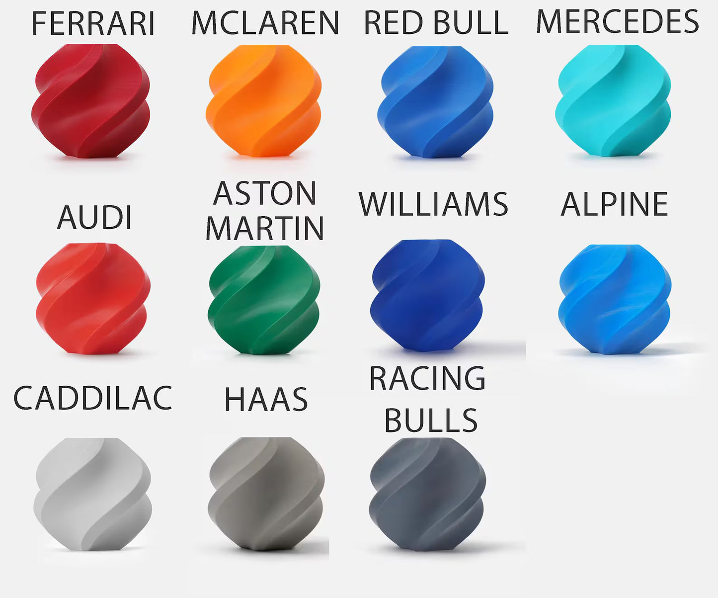 Personalized F1 Keychain: 3D Printed Racing Bag Charm