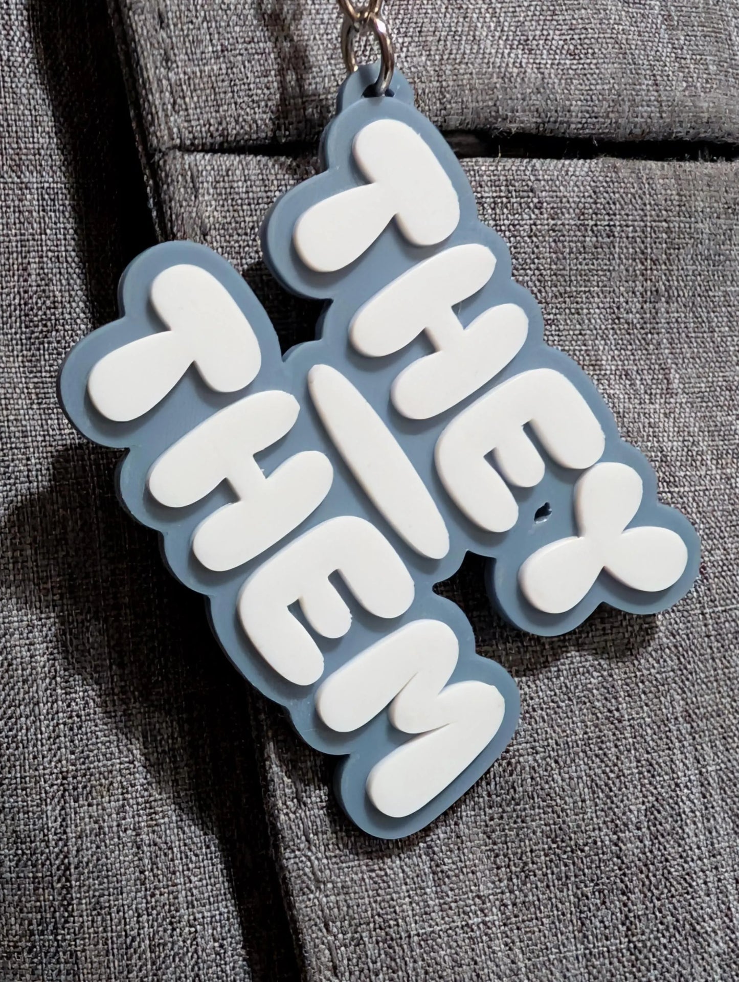3D Printed Pronoun Pin / Keyring