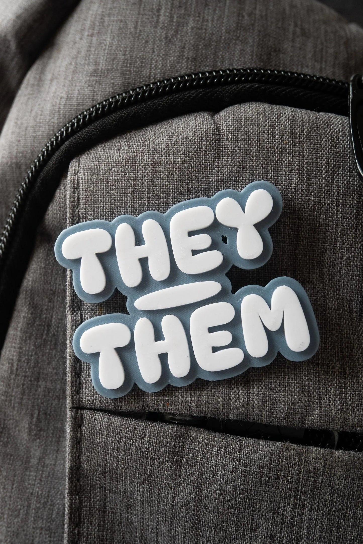 3D Printed Pronoun Pin / Keyring